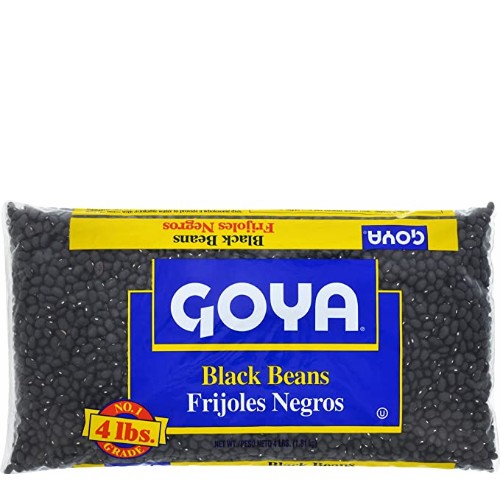 Goya Grade 1 Dry Black Beans 4 Pounds